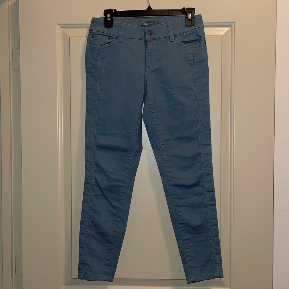 Sustainable Prana skinny pants blue/green color
